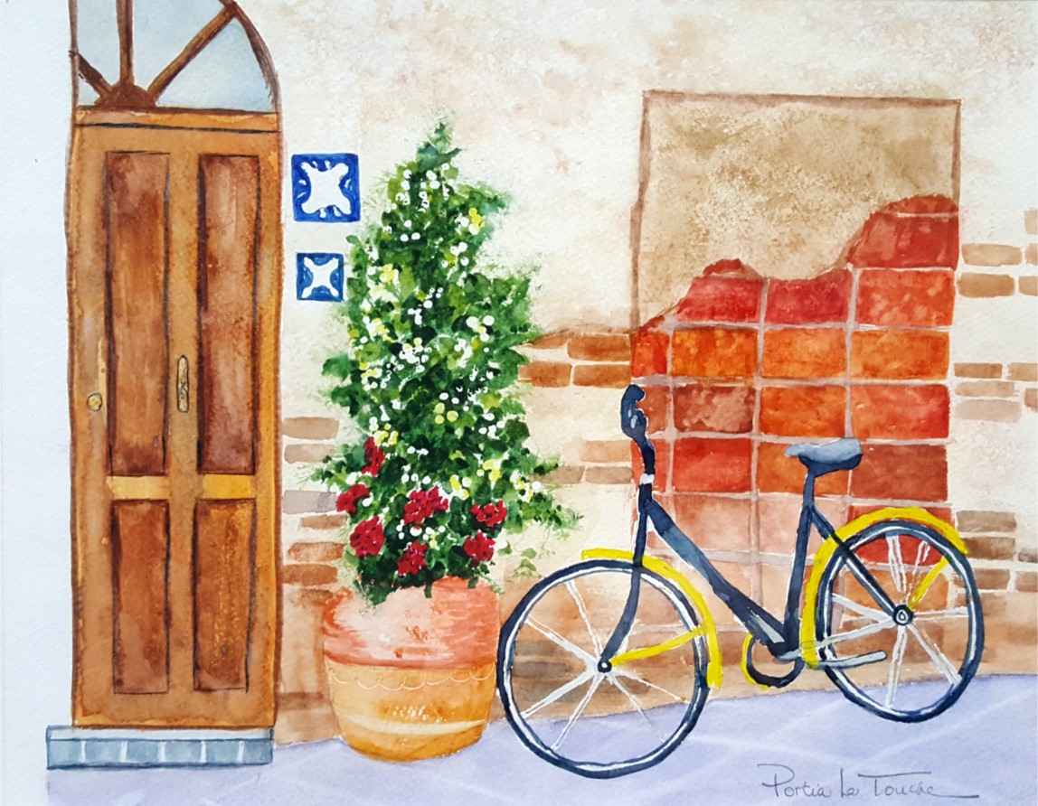 yellow bicycle